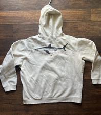 Men's Salty Crew Hoodie Cream Logo M Ocean Fishing Adventure Sea Outdoor Boats