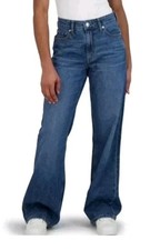 Aeropostale Women's High Rise Wide Leg Jean Size 10 Dark Wash - New Free Shippin