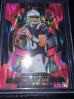 2025 Panini Select Drake Maye Pink Shock Prizm Concourse #80 Patriots