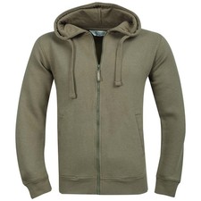 Mens Plain Fleece Zip Up Top Zipper Hoody Sweatshirt Gym Jumper Hoodie NewS-3XL