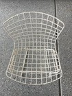 Pair AUTHENTIC early KNOLL Harry BERTOIA White WIRE Children's CHAIRS — photo 2