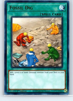 Fossil Dig Rare Maximum Gold: El Dorado 1st Edition MGED-EN057 Yugioh NM