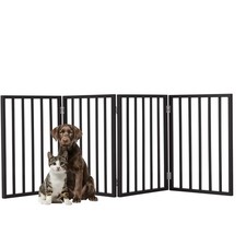 Pet Gate 4Panel Indoor Foldable Dog Fence for Stairs, Hallways, or Doorways ...
