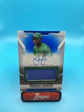 Termarr Johnson 2025 Topps Pro Debut Jumbo Blue Auto Mem 46/150 Grasshoppers