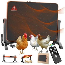 Chicken Coop Heater for Winter,200W Smart Chicken Brooder Coop Heater with