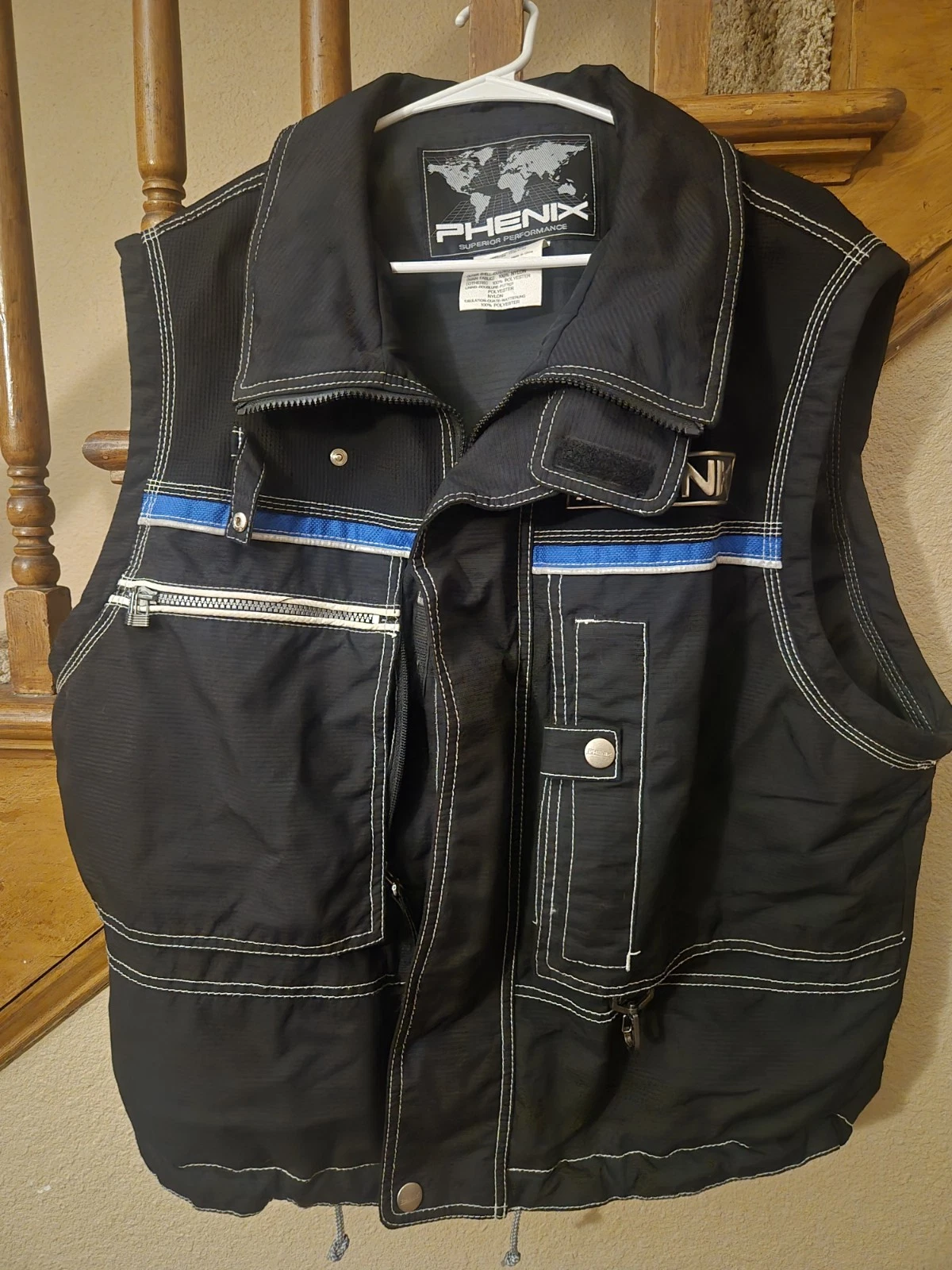 Vintage Phenix Snowboarding Utility Vest Extra Large Men's image 1