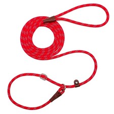 8ft Slip Lead Dog Leash, Reflective No Pull Dog Training Lead, 1/3" Nylon Rop...