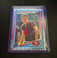 Panini 2025 Donruss Optic Rated Rookie Kurtis Rourke 49ers NFL Card #243. rookie card picture