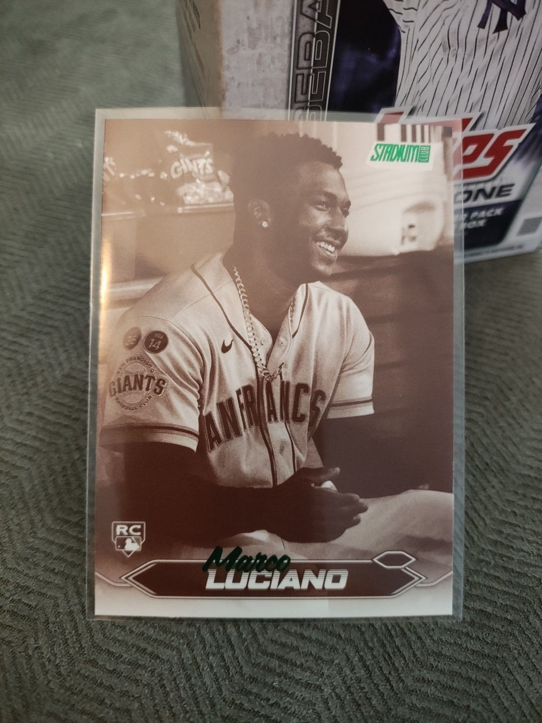 2024 Topps Stadium Club - Marco Luciano #224 Sepia (RC)