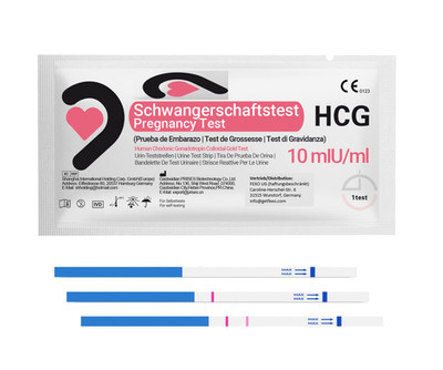 20x Schwangerschaftstest 10 miu/ml Baby Frühtest Teststreifen Urintest hCG-Test