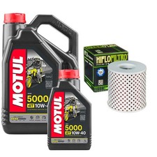 Z1300 Motul 5000 10w40 5L Oil Filter Kit Kawasaki Z 1300 1983 8.05 per litre