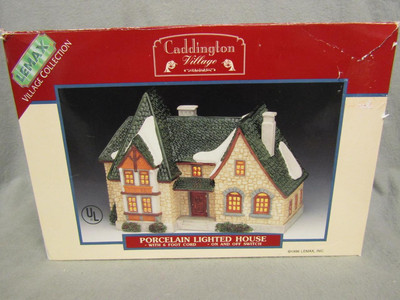 Vintage 1996 Lemax Caddington Village Brighton Manor #65220 Christmas Tested Box