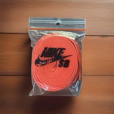 NIKE SB Orange flat laces nike sb authentic with bag 1cm wide 54inch