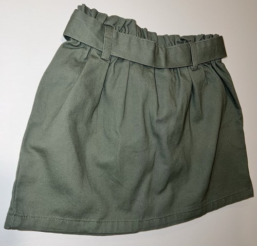 Isaac Mizrahi Girl's Skirt Size XS 4 Elastic Waist Belt Tie Green Sage NEW NWOT - Picture 11 of 16