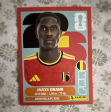 RED Panini FIFA 365 Soccer Amadou Onana Rookie Belgium/Aston Villa FC Card - #10. rookie card picture