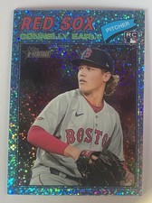 2026 Topps Heritage Chrome Connelly Early Blue Sparkle Rookie #228