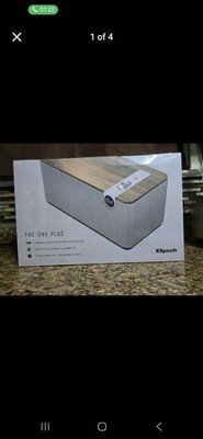 Klipsch The One Plus Bluetooth 5.3 Table Speaker Walnut USB-C Optical RCA Wood