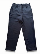 Quince Women's 10 Stretch Crepe Paperbag Pant Black Dress Trousers Slacks