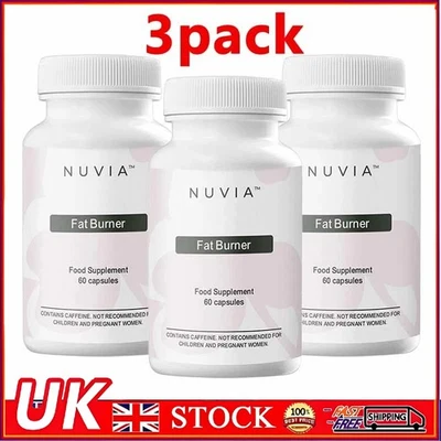 3PACK Nuvia Fat Burner Weight Management , 60 capsules UK~