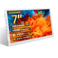 7 Inch Portable HDMI Monitor Small Mini Display Secondary Screen 1024x600 IPS...