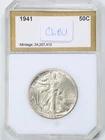 1941 50C Walking Liberty Half Dollar in Choice BU Condition in PCI Holder 368003
