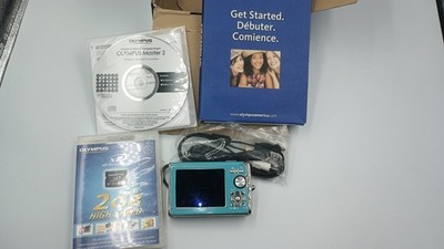 Olympus Stylus Tough 8000 12.0MP Digital Camera Blue Teal Tested Works