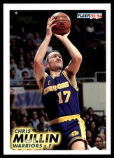 Chris Mullin 1993-94 Fleer #71 Warriors NBA READ FREE SHIPPING AutographDen