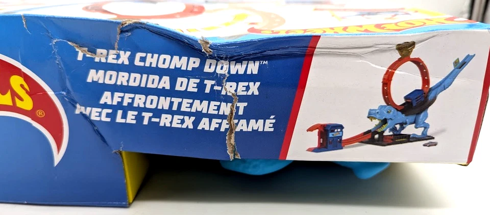 *DAMAGED BOX* Hot Wheels City T-Rex Chomp Down TVD - Image 3 of 4