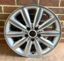 MINI F55 F56 F57 17" LA Wheel Cosmos 10 Spoke 499 Silver Alloy Rim Wheel - VGC