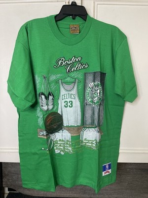 Vintage 90s NWT Nutmeg Boston Celtics NBA Locker Room Home Court T