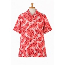 Under Armour Mens Playoff Polo XL Tropical Leaf Print Coral Orange 1327037-142