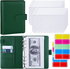 A6 Budget Binder with Zipper Cash Envelopes for Money Organizer  Budgeting, PU