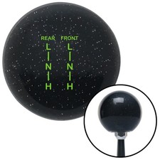 Green Shift Pattern 57n Black Metal Flake Shift Knob W M16x1.5 Insert Shifter