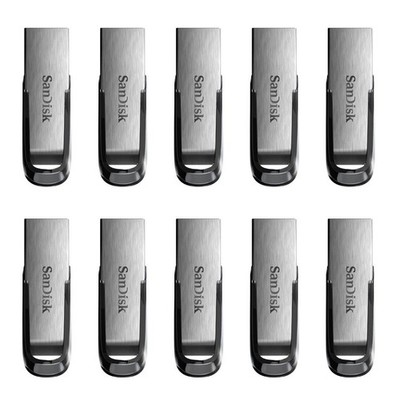 10 Pack SanDisk Ultra Flair 64GB USB 3.0 Flash Drive 150MBps SDCZ73-064G-B10CT