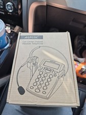 AGPtEK Corded Telephone with Headset & Dialpad for House Call Center  HA0071