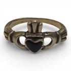 Preco 925 Silver Claddagh Hands Heart Crown Ring Size 4.75 2.01g Vintage Classic
