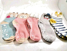 Grip Socks For Girls Boys Non Slip Yoga Animal Socks 5 Pair Hellomamma