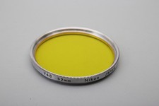 Nikon 52mm Silver-chrome Ring Yellow Y48 Black  White Contrast 52mm Filter NICE