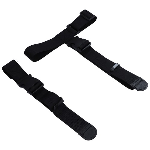 2Pcs Suitcase Belt Trips Normal Strap Heavy Duty Bag Luggage T-Type Black New - Picture 12 of 12