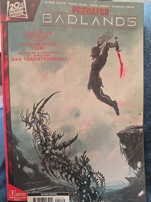 Predator Badlands #1 Variant Edition Marvel Comic 2nd Print New Bagged And Board