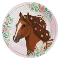 Party Deko Teller Partyteller Beautiful Horses Pferde 8 Teller 23 Cm Neu Ovp