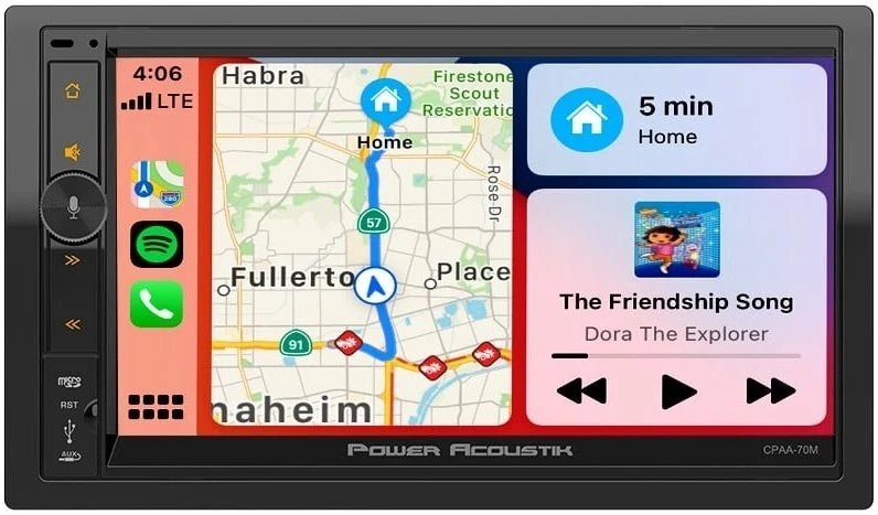 7 Inch Wireless Apple Carplay Android Auto Double Din Car Stereo, Bluetooth - Image 3 of 4