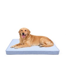 Cooling Dog Bed for Large Dogs, Orthopedic Memory Foam Pet Bed for Crate with...