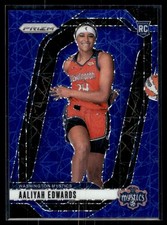 2024-25 Panini Prizm WNBA Blue Aaliyah Edwards Washington Mystics #142