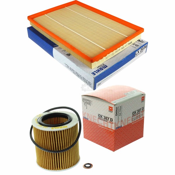 Mahle / Knecht Set Filterpaket Luftfilter LX 2036 ÖLfilter OX 387D-image