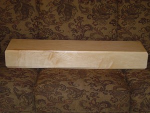 New Maple Contemporary Fireplace Mantel Mantle Shelf Beveled Edges