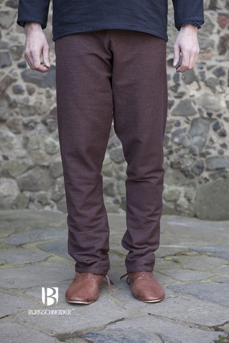 Medioevo THOR montagna Pantaloni Ragnar Pantaloni vichinghi/morbide-marrone  di castello Schneider | eBay