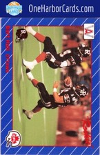 1991 All World CFL French Ottawa Rough Riders Football Card #66 Bart Hull