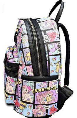 Loungefly Disney The Little Mermaid Comic AOP Mini Backpack  display picture 3