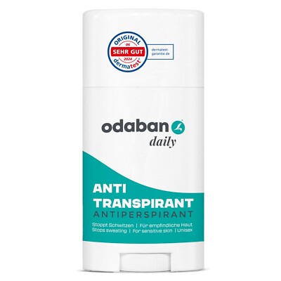 odaban   daily Antitranspirant Deo Stick gegen Schwitzen / Anti Schweiß